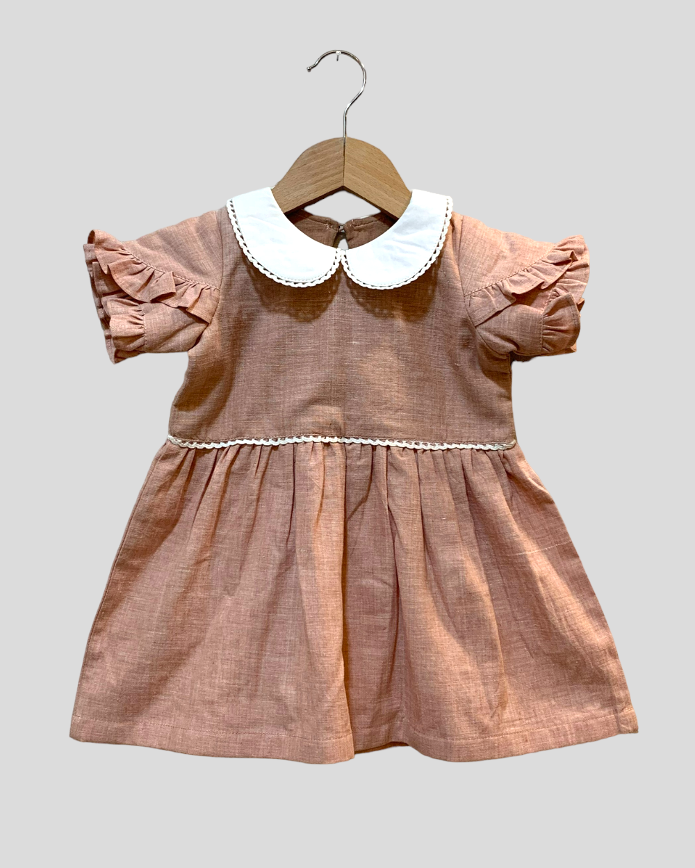 Beige Frill Dress