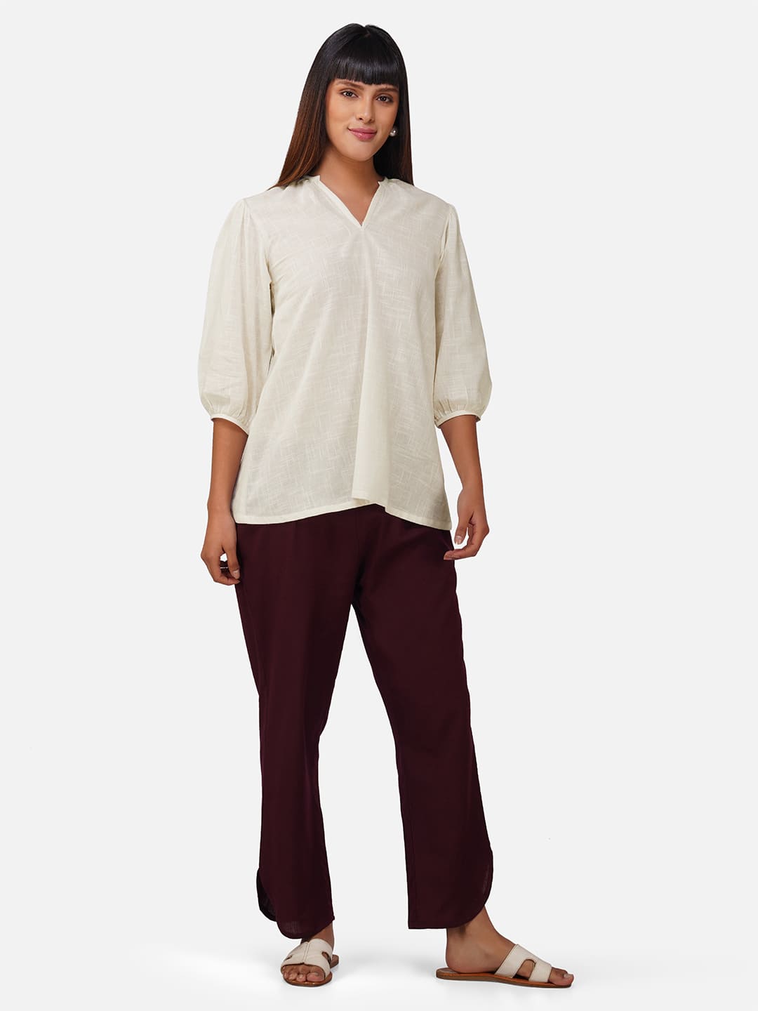 Casual Solid Co-ord Set for Women