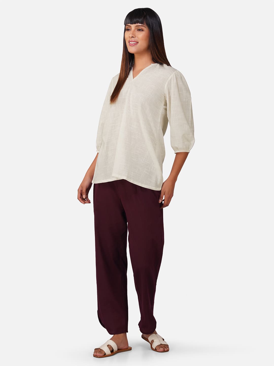 Casual Solid Co-ord Set for Women