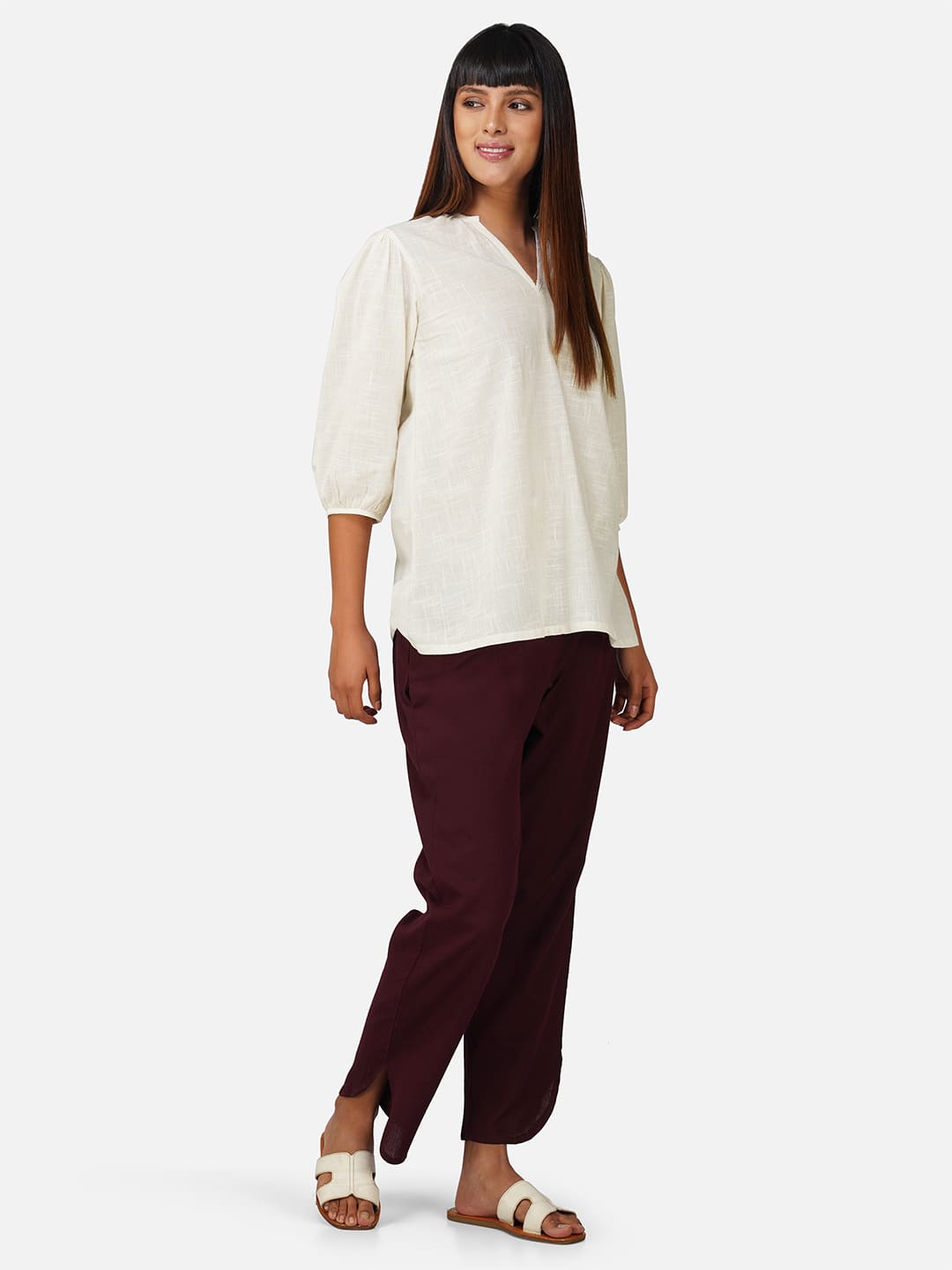 Casual Solid Co-ord Set for Women