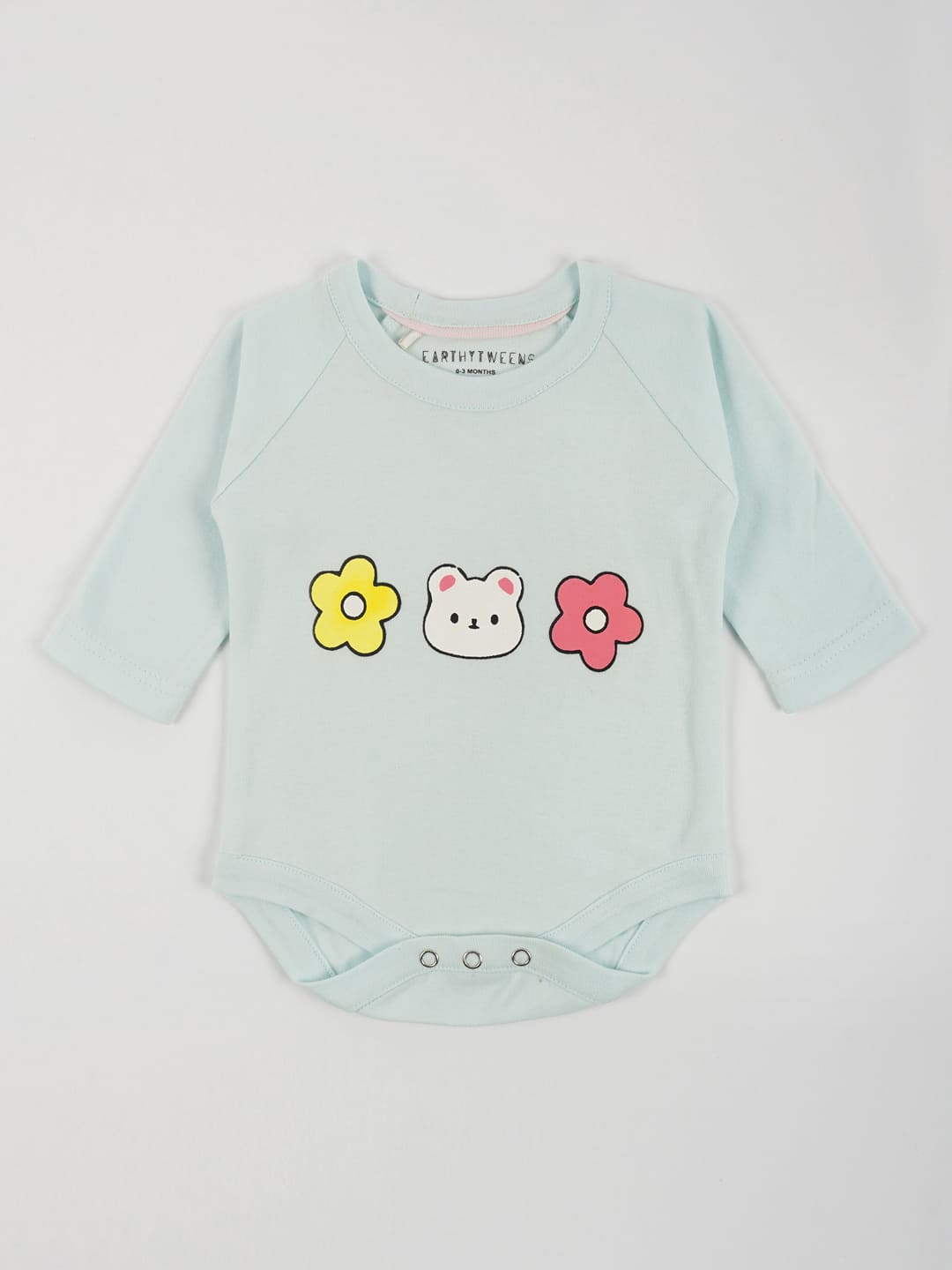 Pastel Green Cotton Jersey Onesie