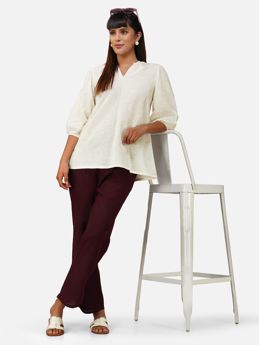 Casual Solid Co-ord Set for Women