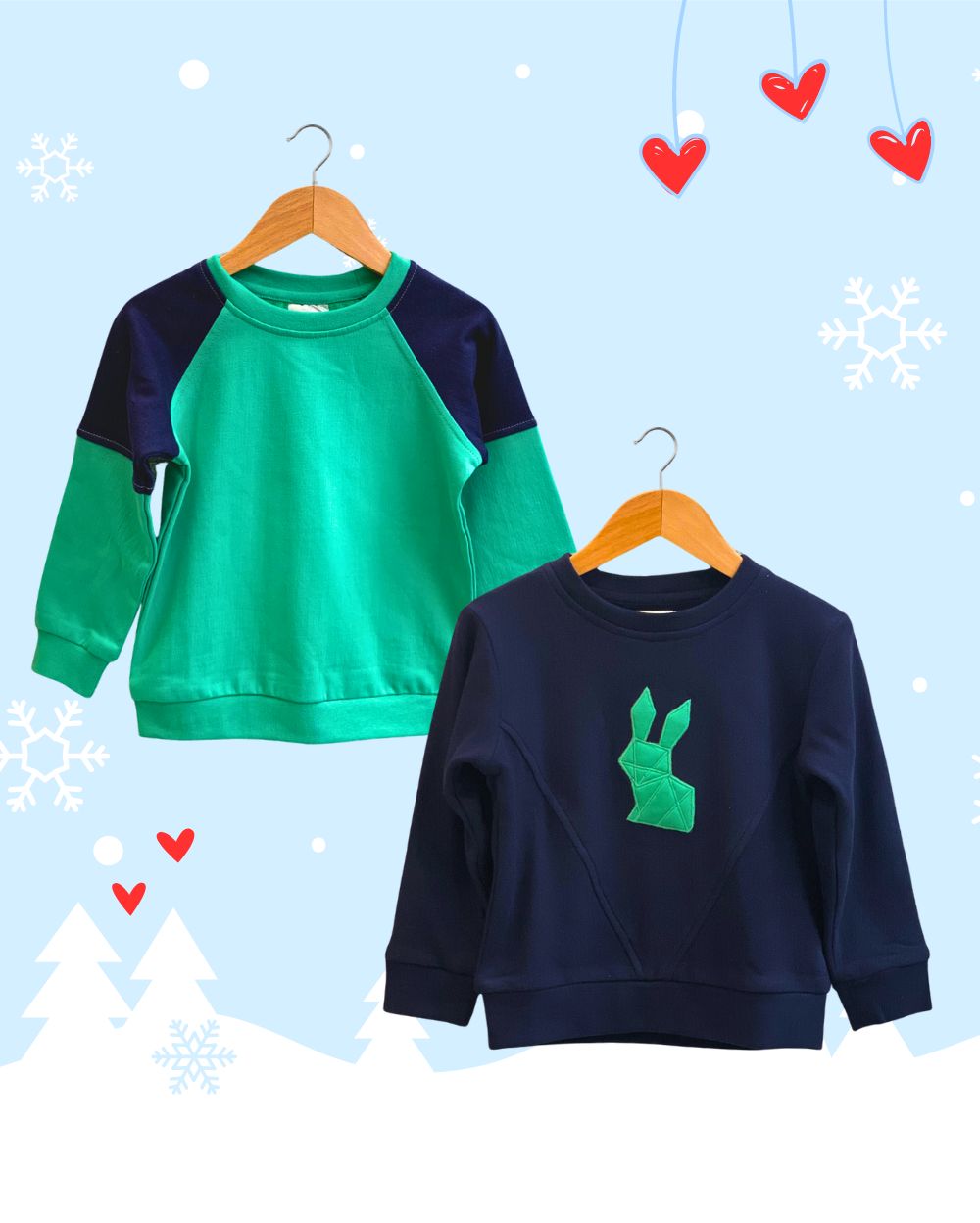 Buy Baby Kids Cotton Sweatshirts Set of 2