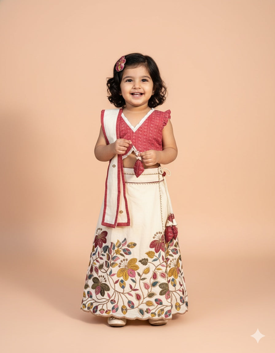 Festive Folk Lehenga Set