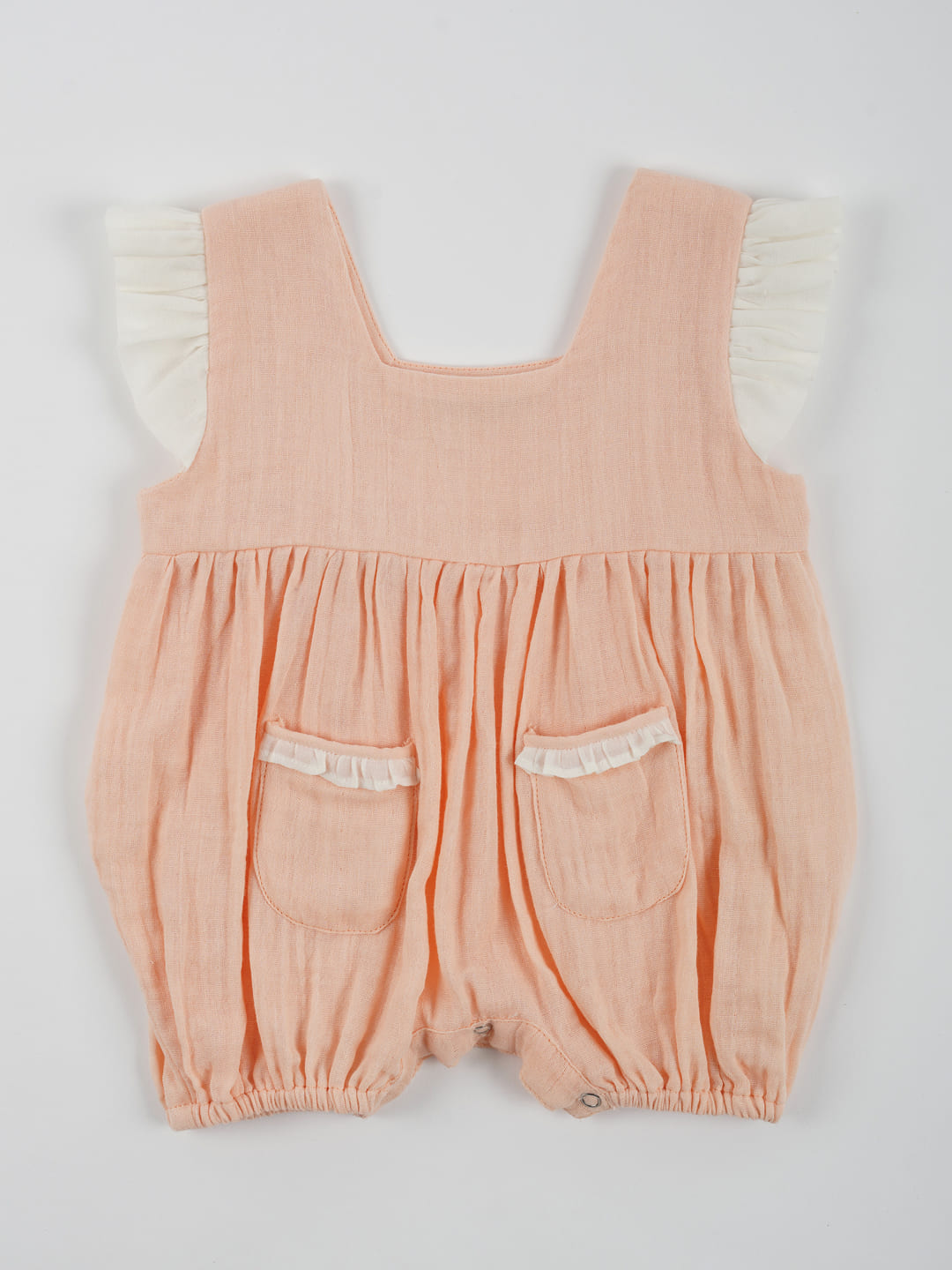 Double Cotton Green Frill Onesie