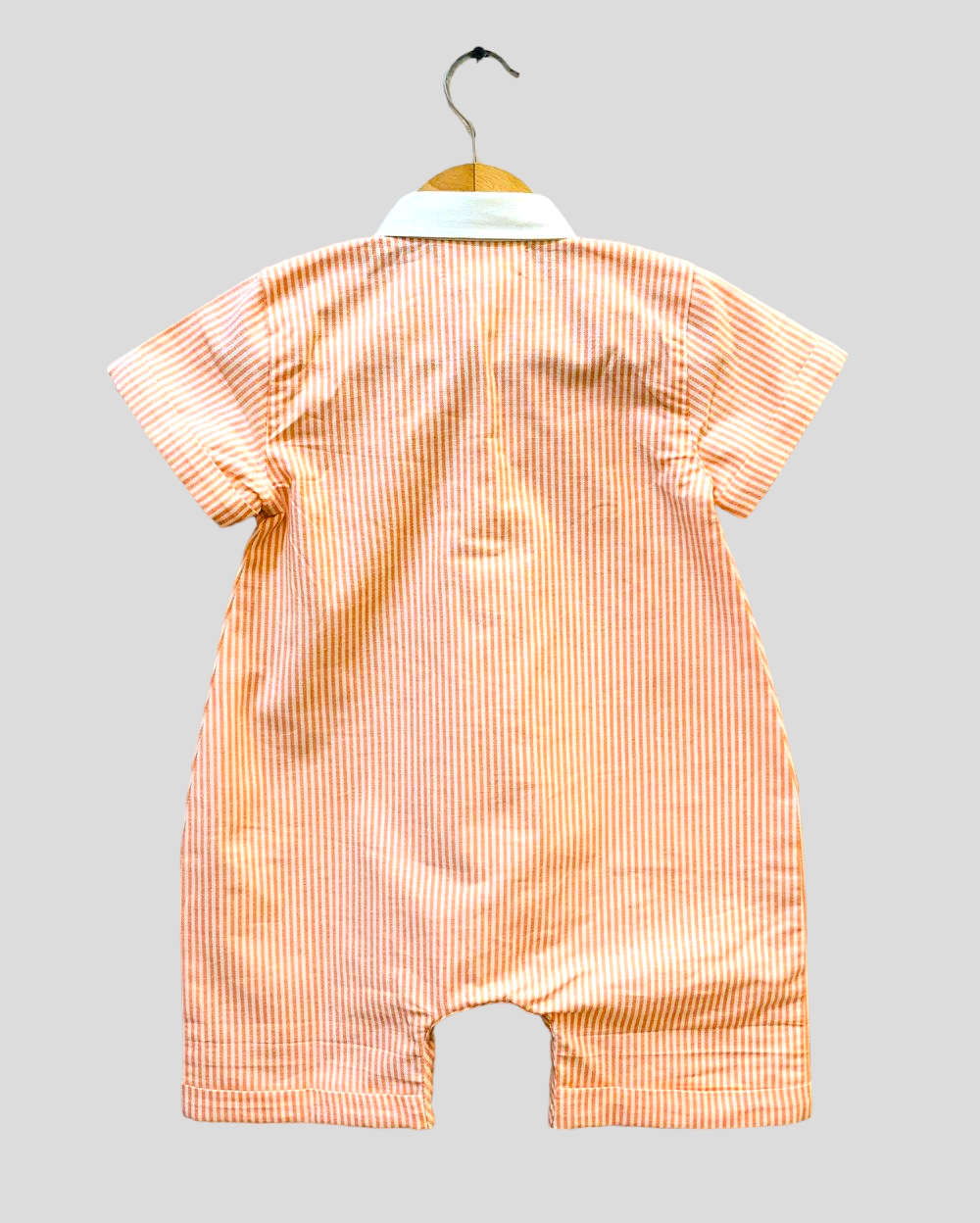 Orange Striped Romper