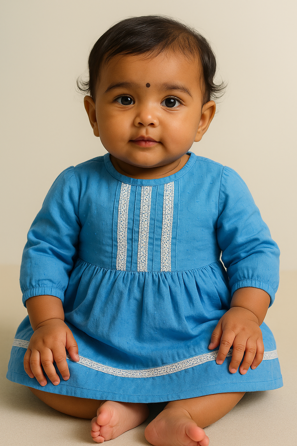 Baby Blue Picnic Frock