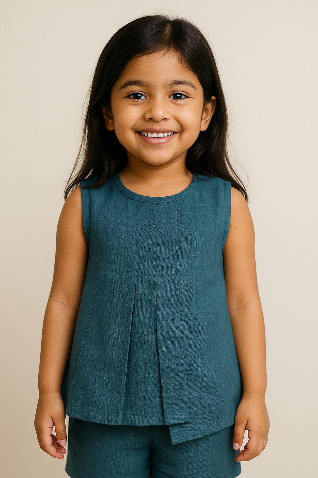 Berry Blue Asymmetrical Top