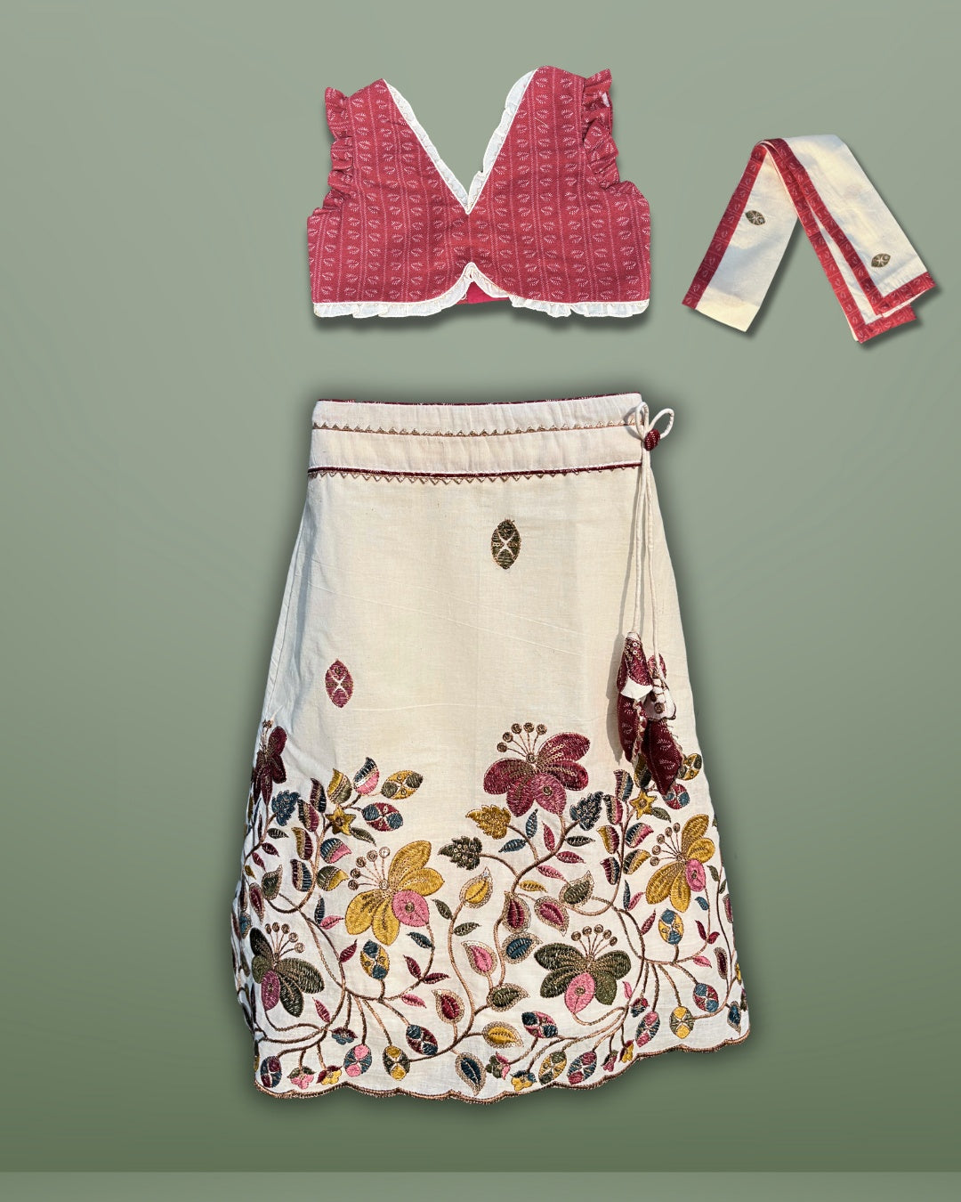 Festive Folk Lehenga Set