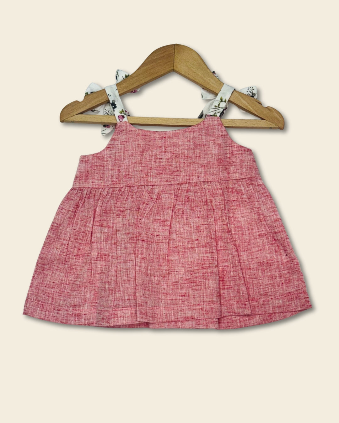 pink petal bow dress