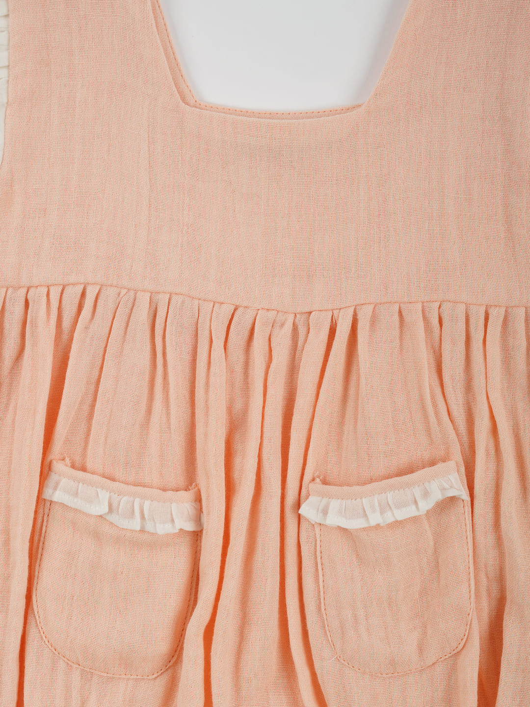 Double Cotton Pink Frill Onesie