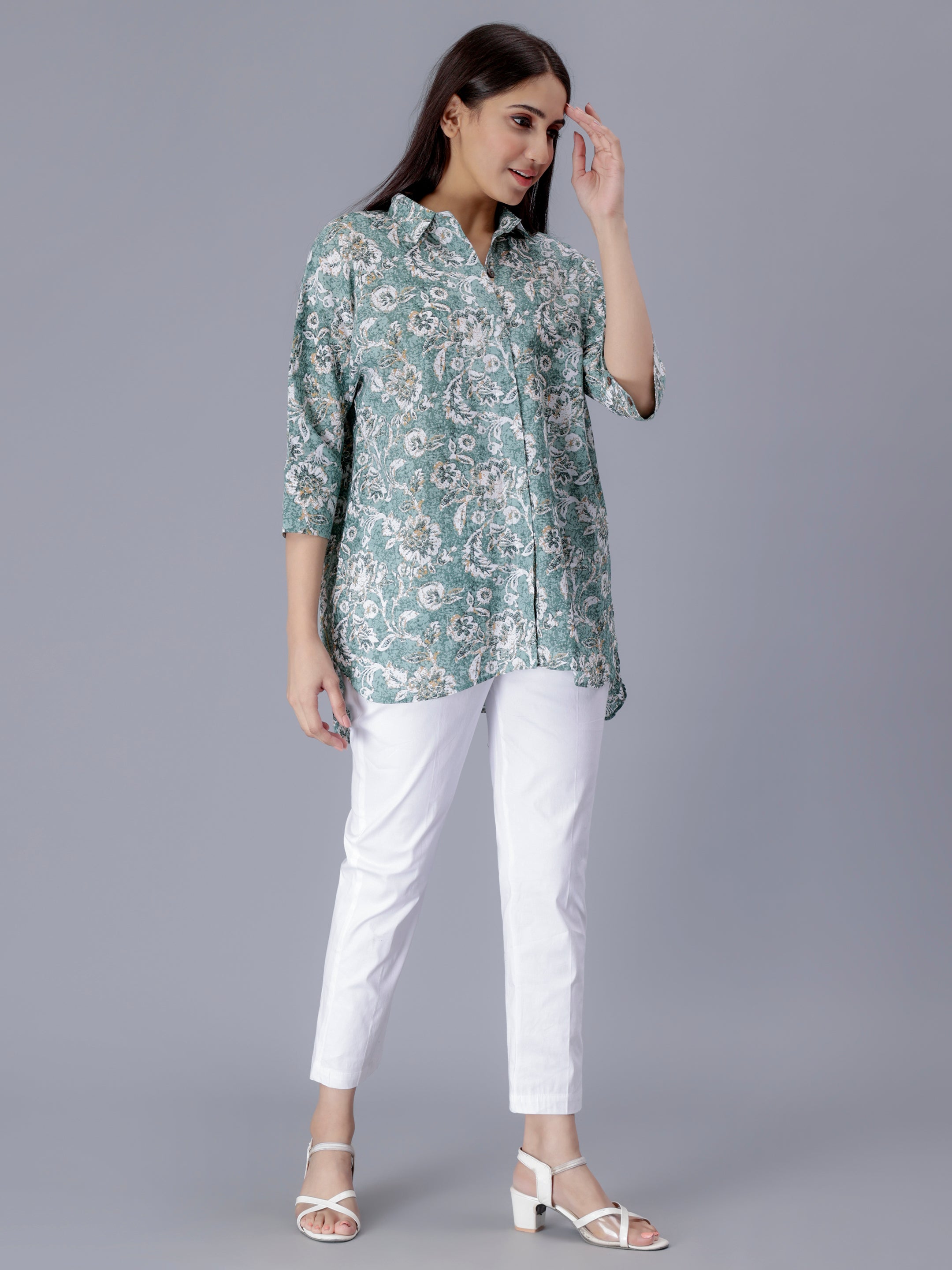 Green Shirt & Pant Co-ord set