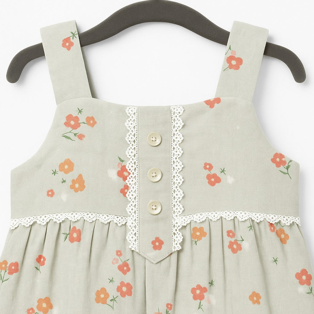 Peach Blossom Romper