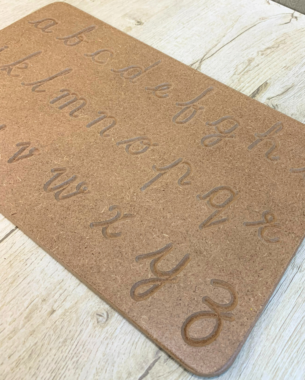 English Cursive Alphabets Tracing Board