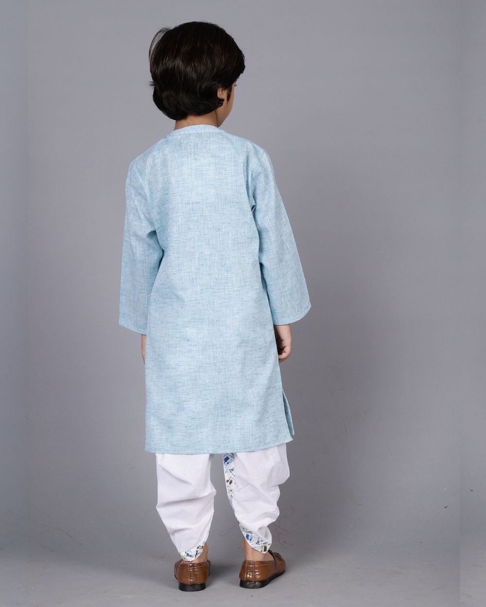 Blue Bagal Bandi Kurta and Dhoti Pant set