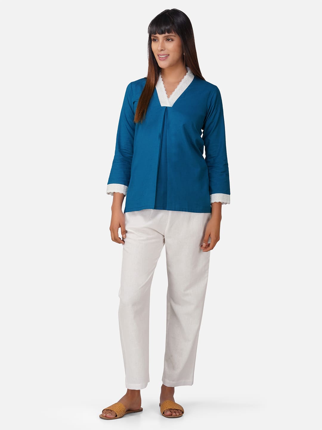 High Low Laced Women Co-ord Set