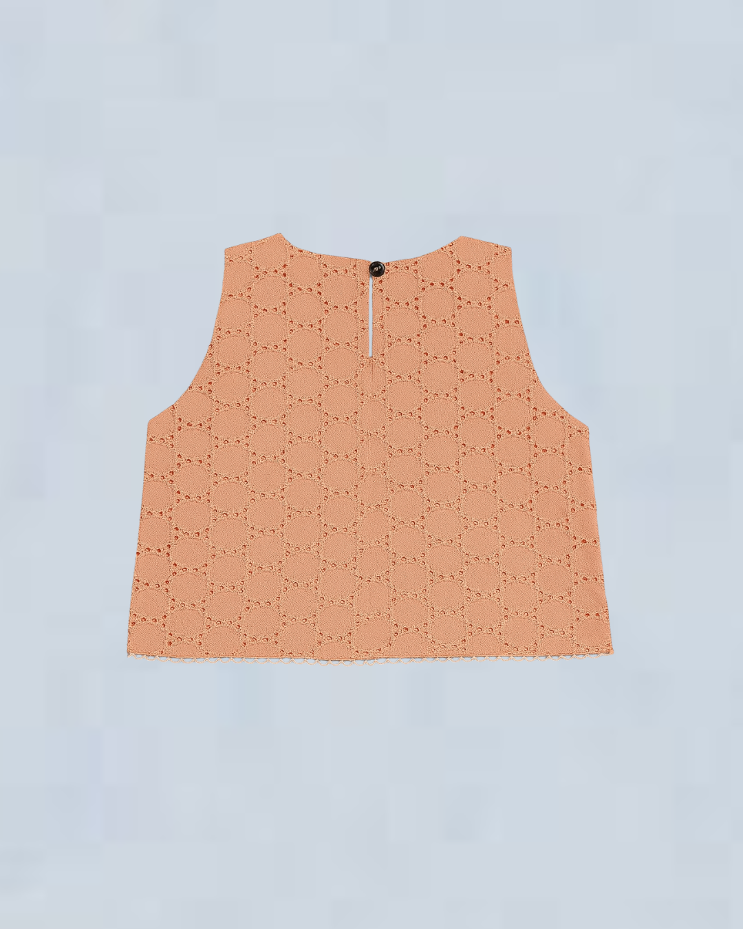 Peachy Charm – Embroidered Cotton Summer Set