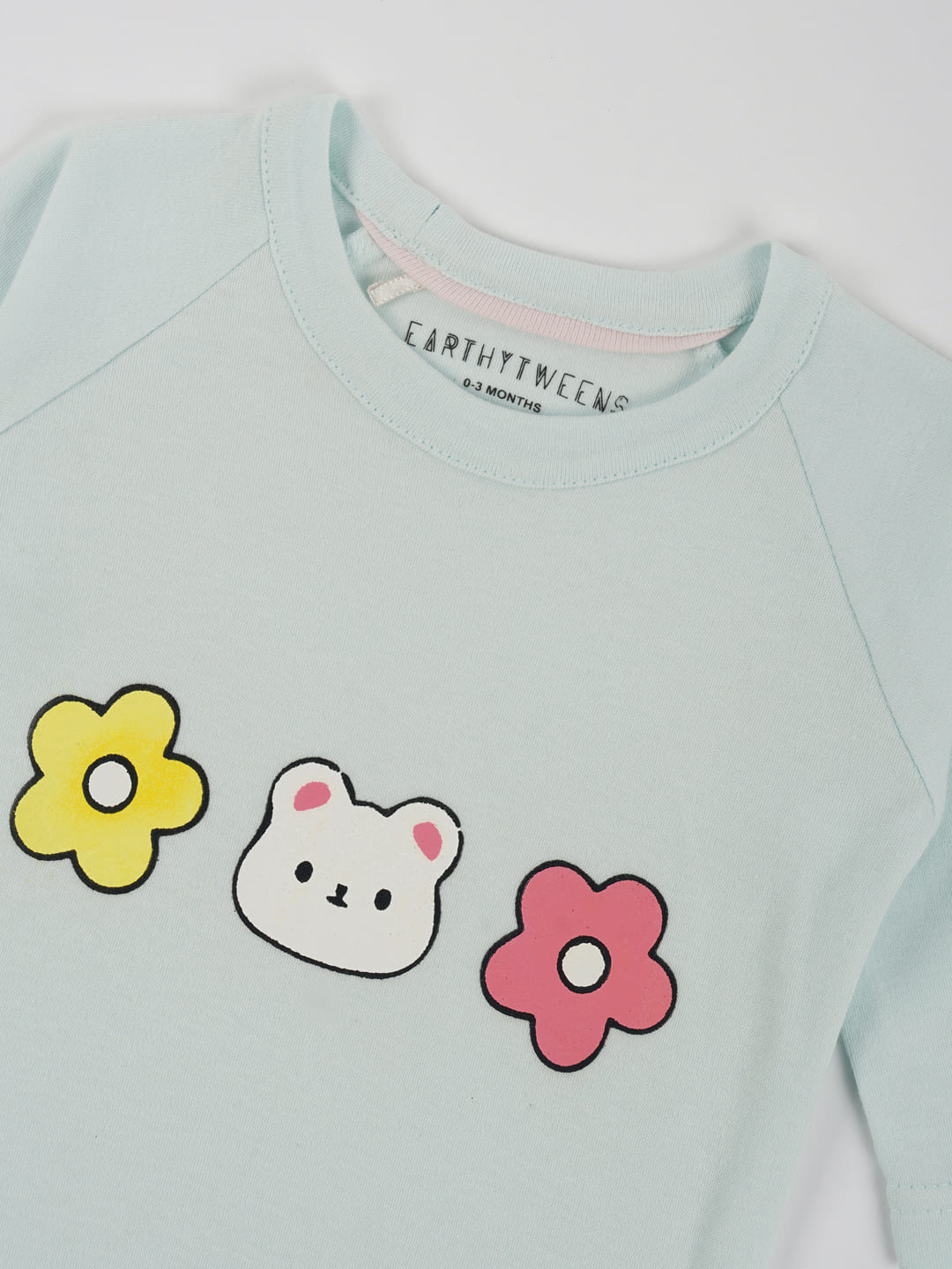 Pastel Green Cotton Jersey Onesie