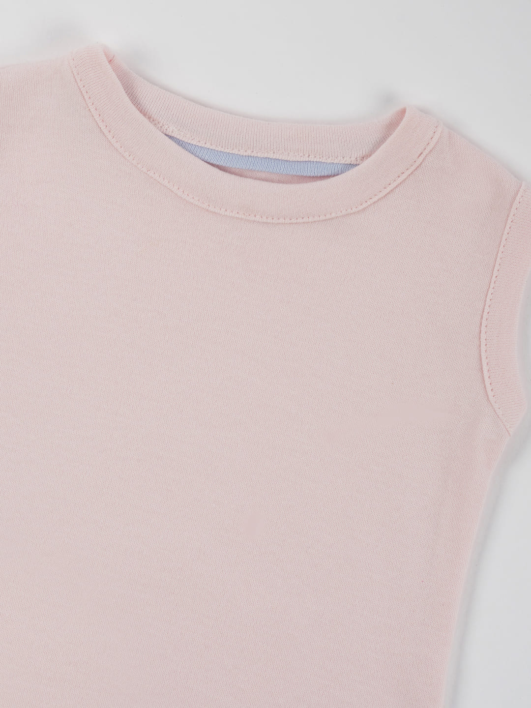 Pastel Pink Cotton Jersey Vest