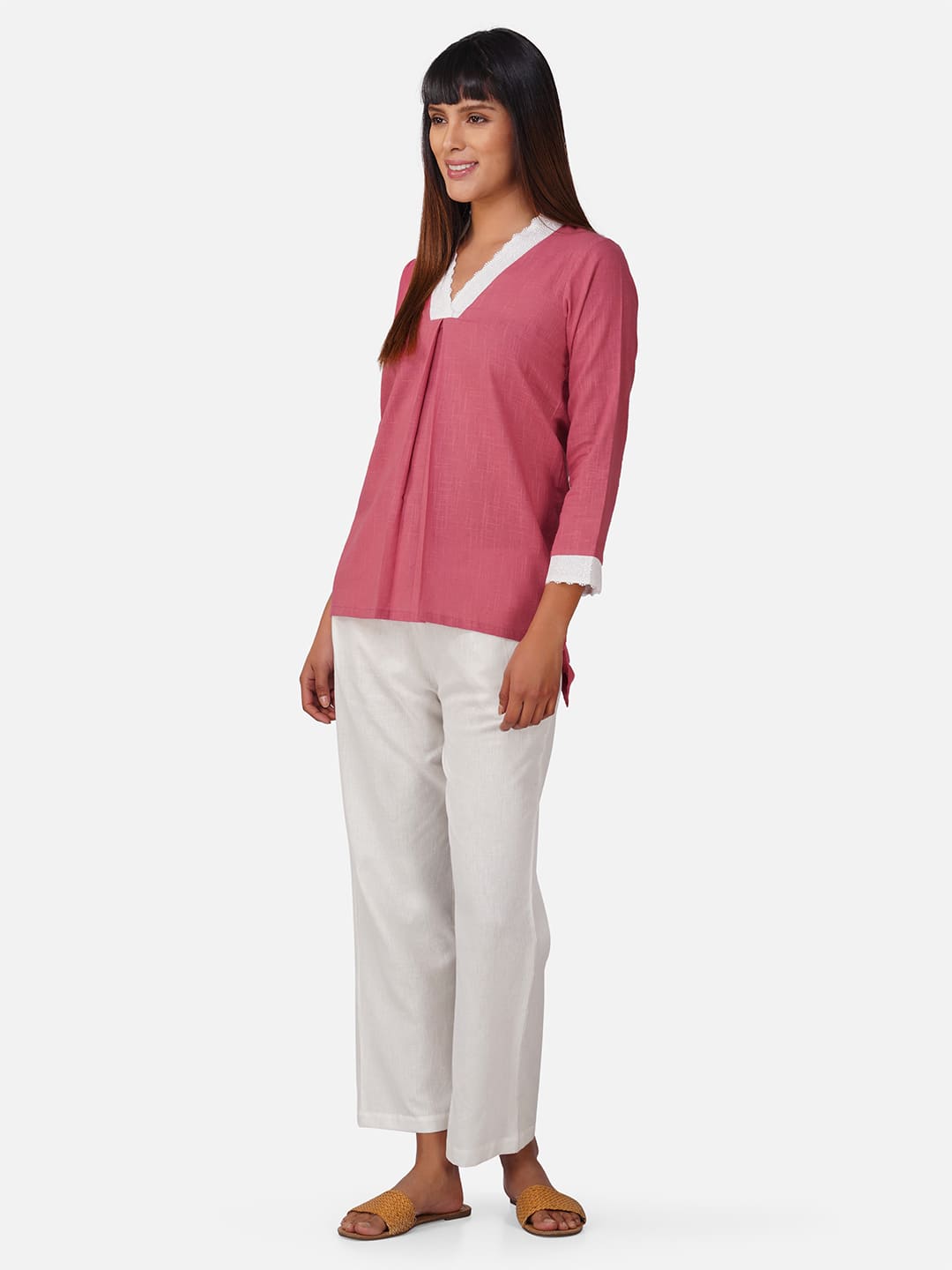 High Low Laced Women Co-ord Set