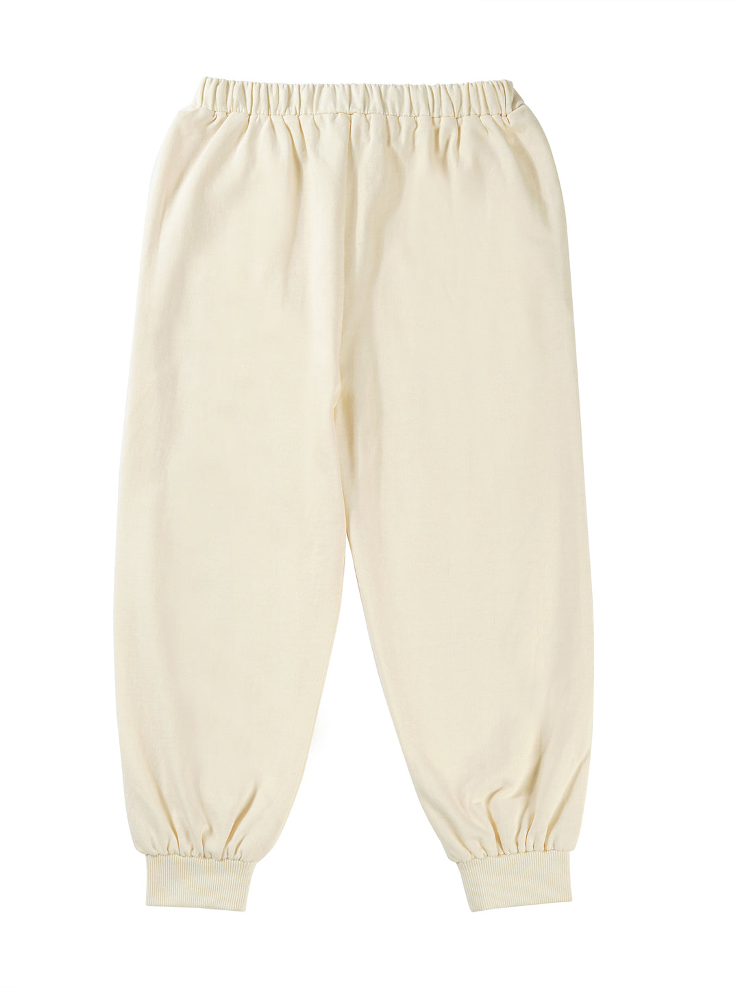 Natural Cotton Unisex Terry Jogger & Sweatshirt Set - Off White