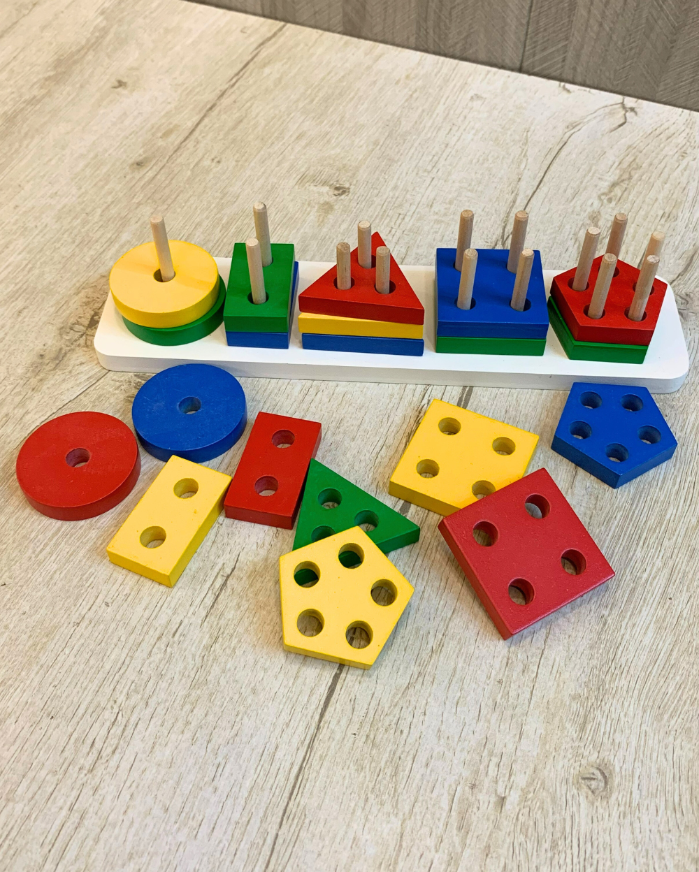 3D Block Animal Puzzles & 5 Shapes Geometric Sorter