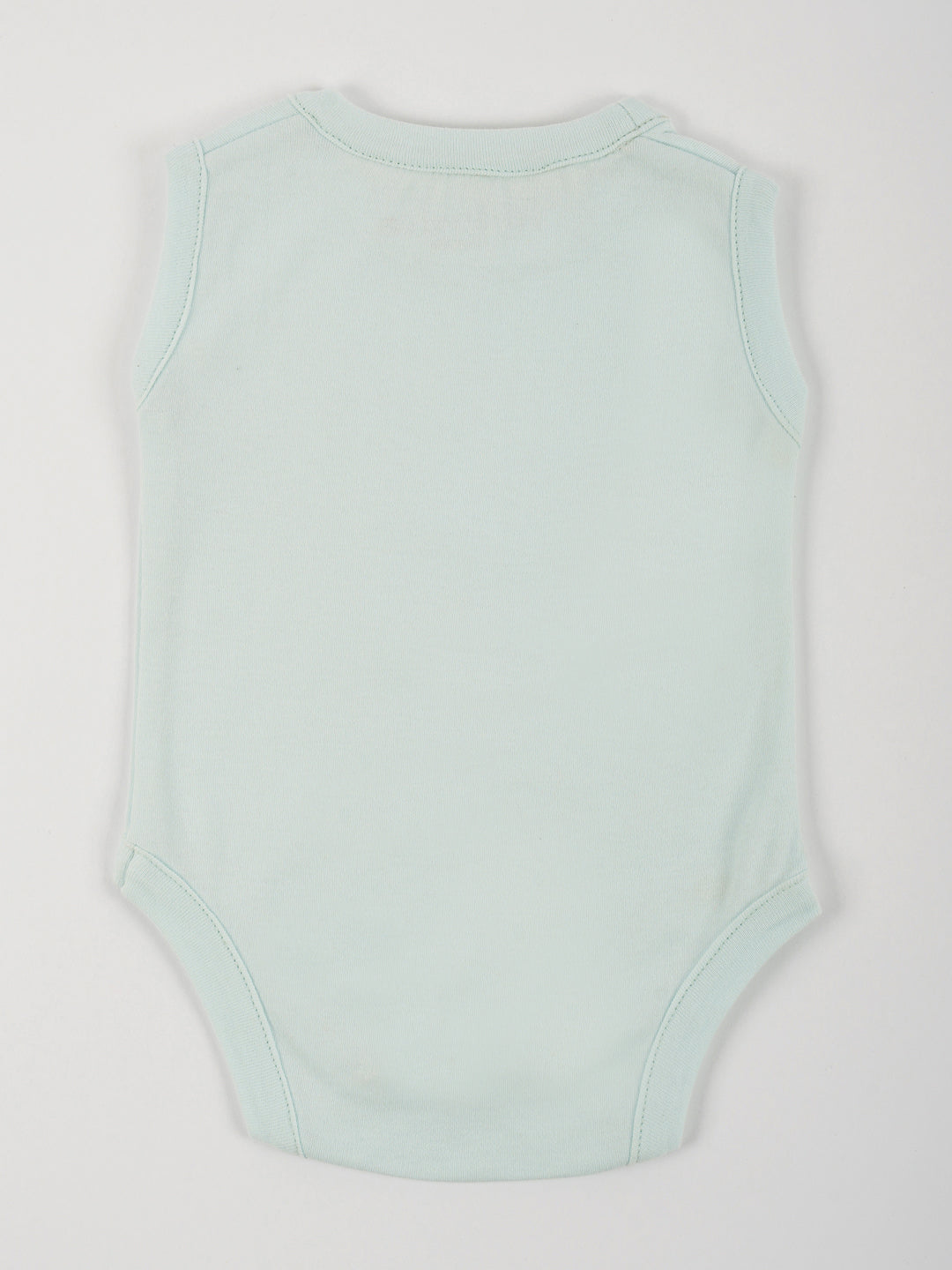 Pastel Pink And Green Cotton Jersey Vest Set
