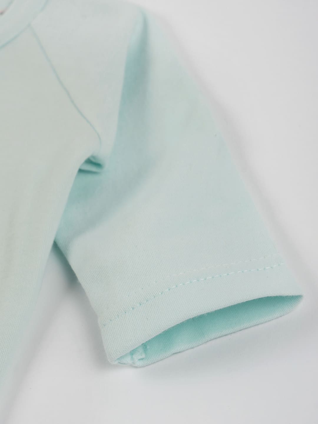 Pastel Green Cotton Jersey Onesie