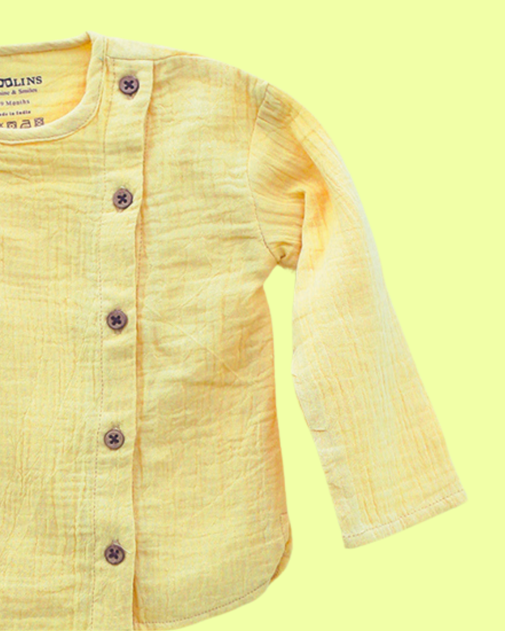 100% Cotton Printed Sleepsuit & Yellow Baby Set for Babies - 2 Piece Set