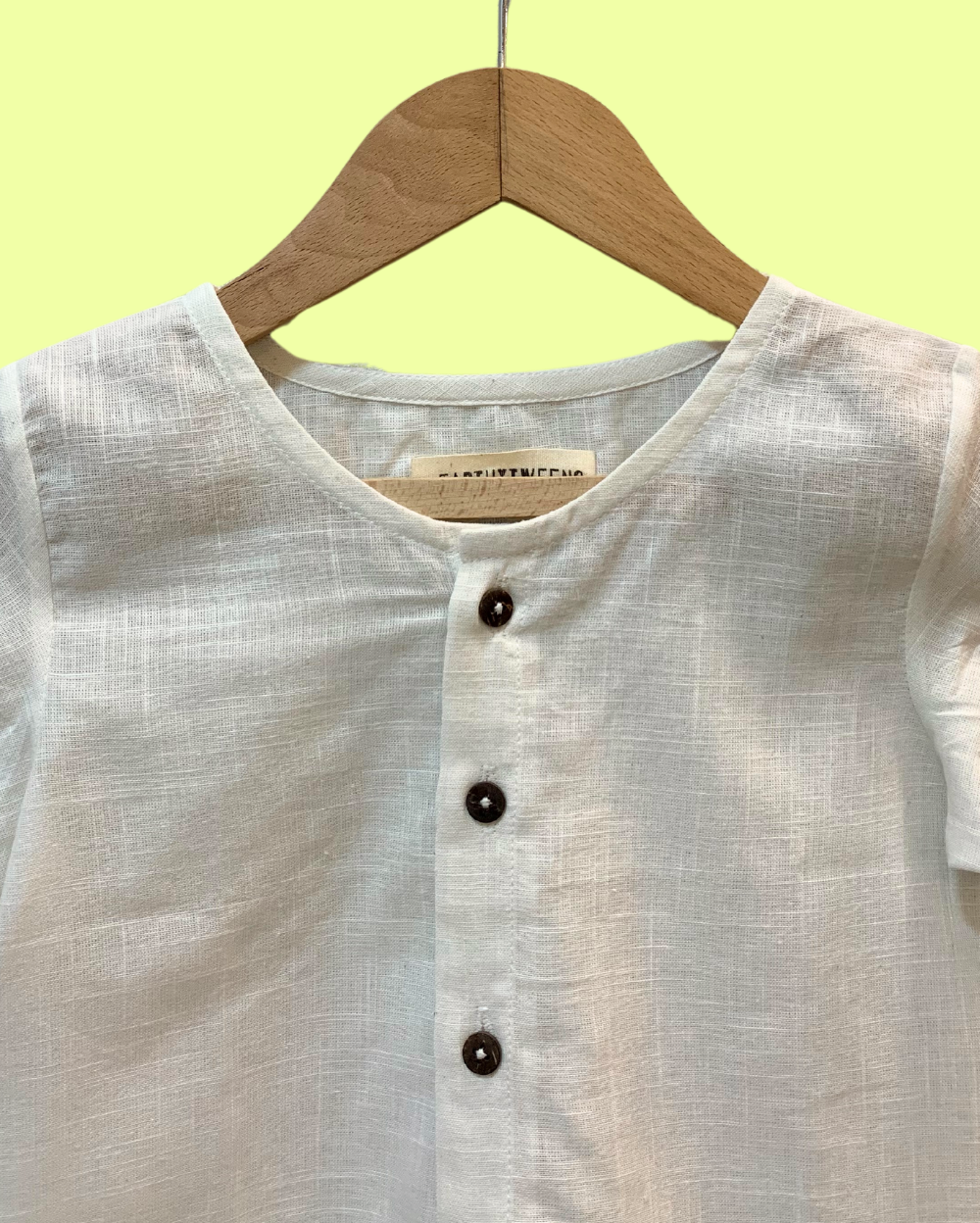 100% Organic Cotton White Top & Yellow Shorts Baby Set & Printed Onesie for Babies- 2 Piece Set