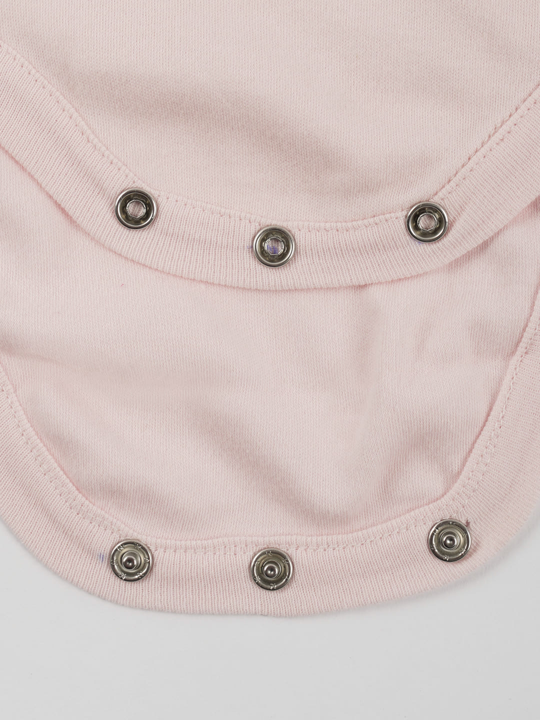 Pastel Pink Cotton Jersey Full Sleeves Onesie