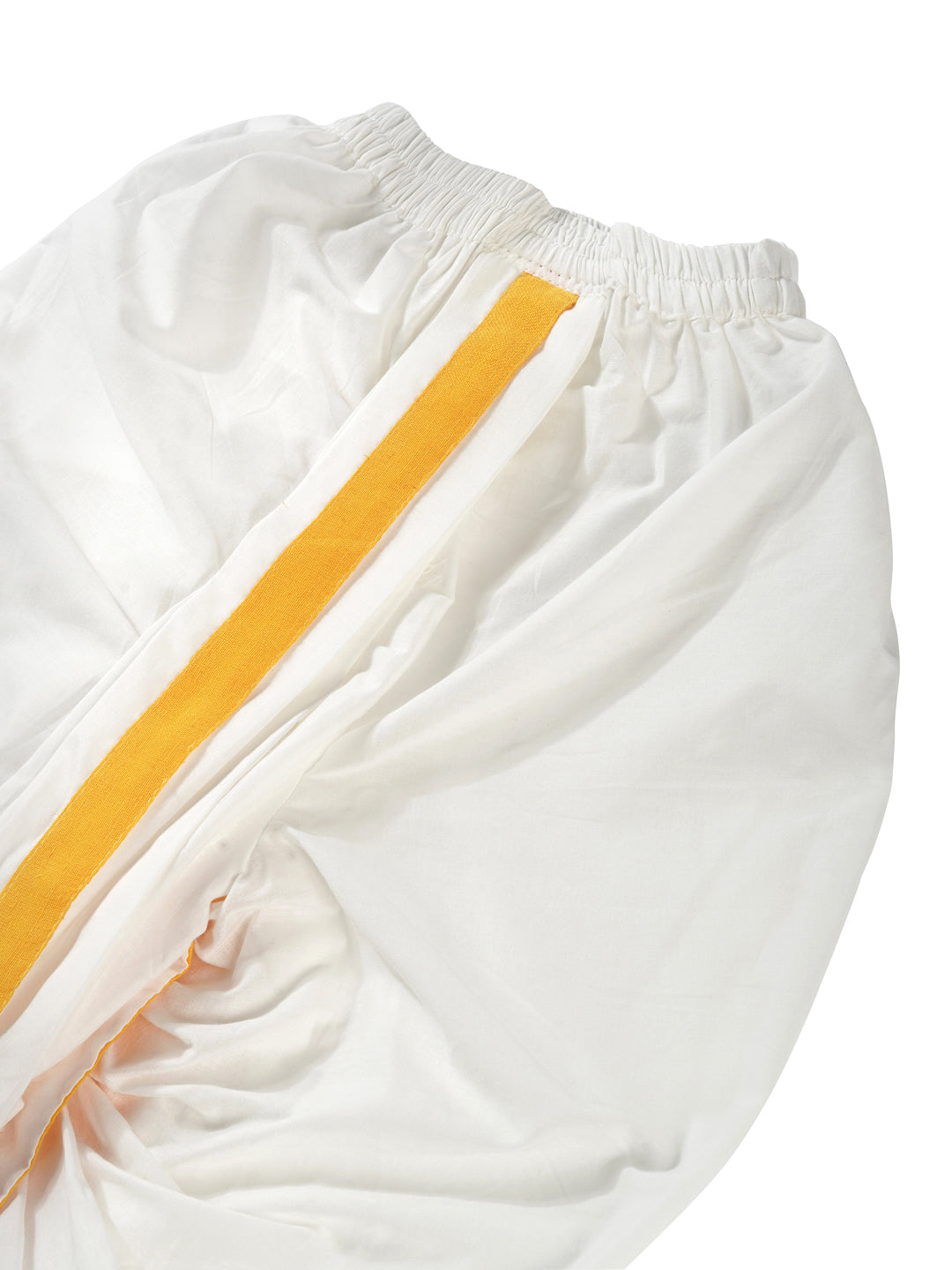 Peacock Bliss Ochre Baby Dhoti Kurta Set