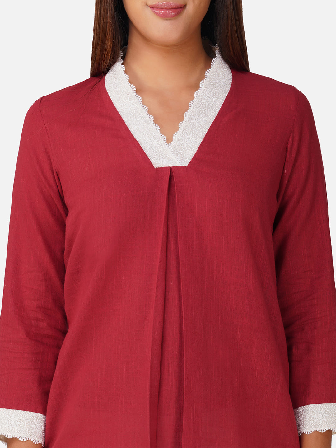 High Low Laced Women Co-ord Set