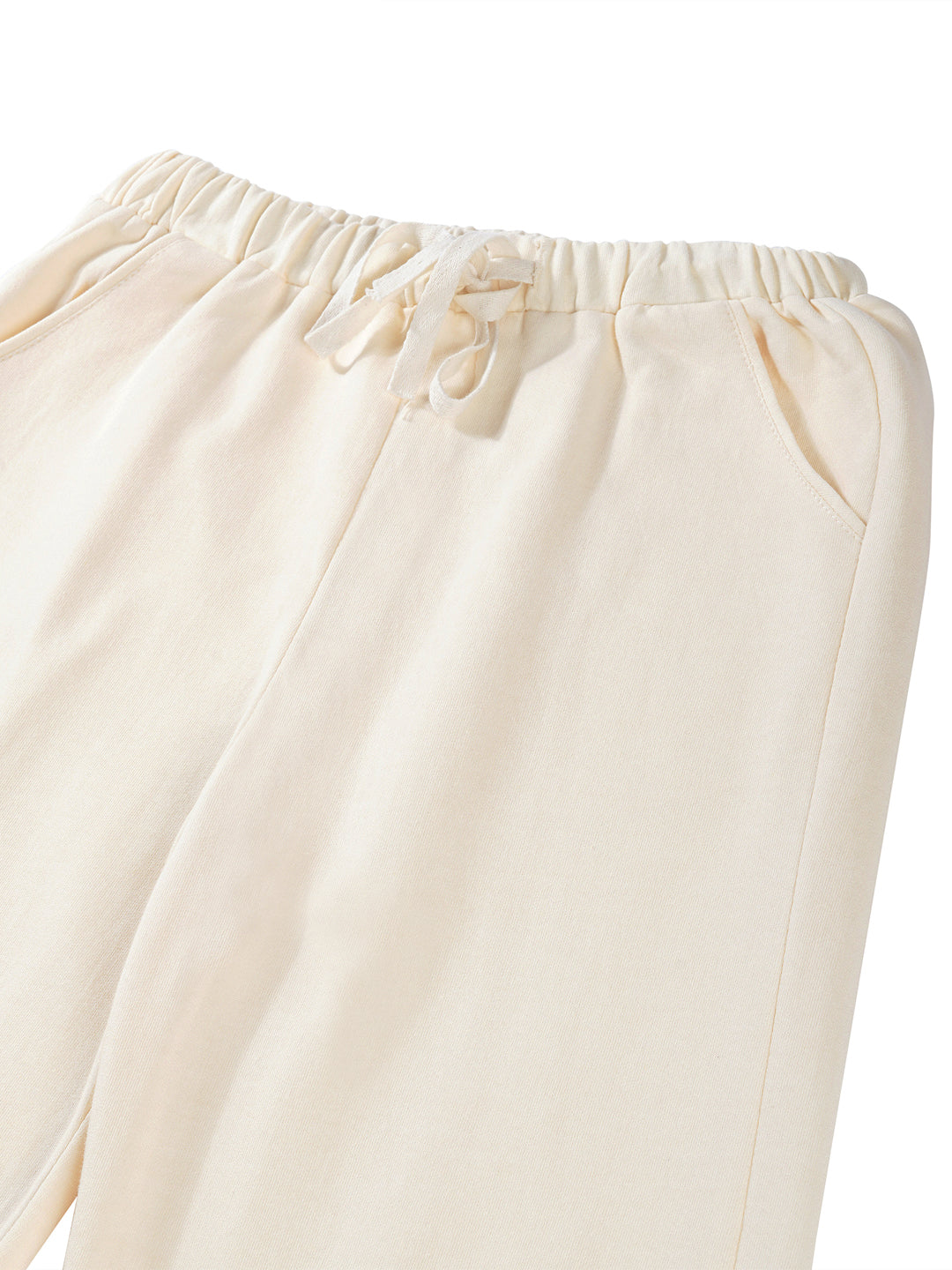 Natural Cotton Unisex Terry Jogger & Sweatshirt Set - Off White