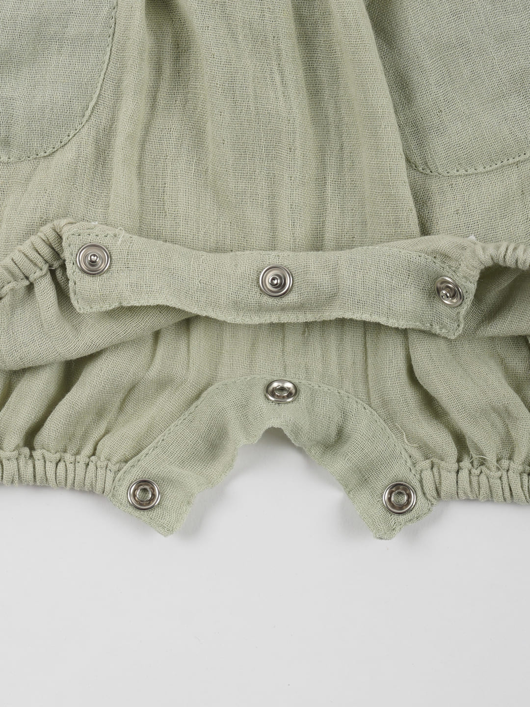 Double Cotton Green Frill Onesie