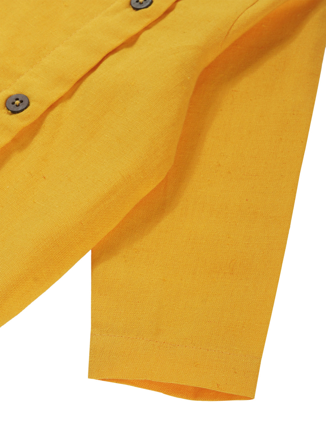 Peacock Bliss Ochre Baby Dhoti Kurta Set