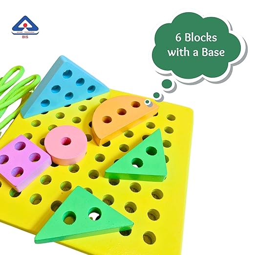 Lacing Board with 6 Pieces