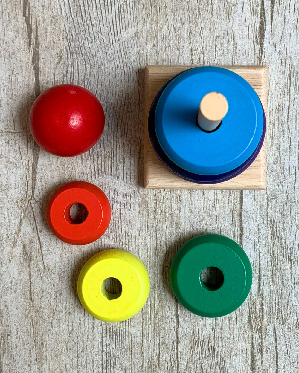 Wooden Rainbow Tower