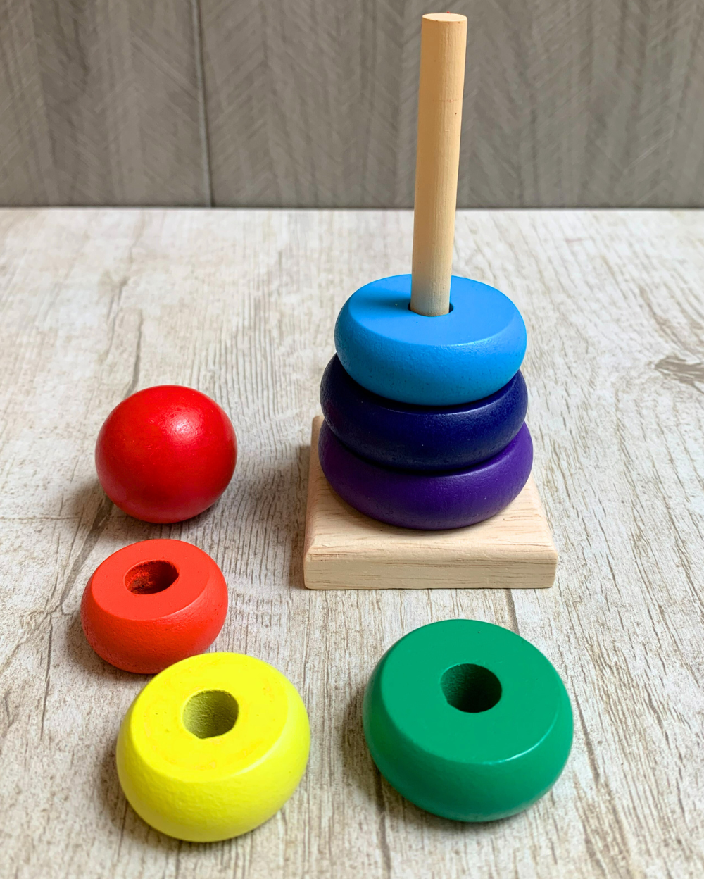 Wooden Rainbow Tower