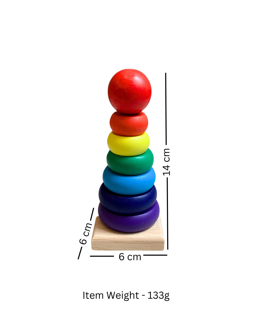 Wooden Rainbow Tower