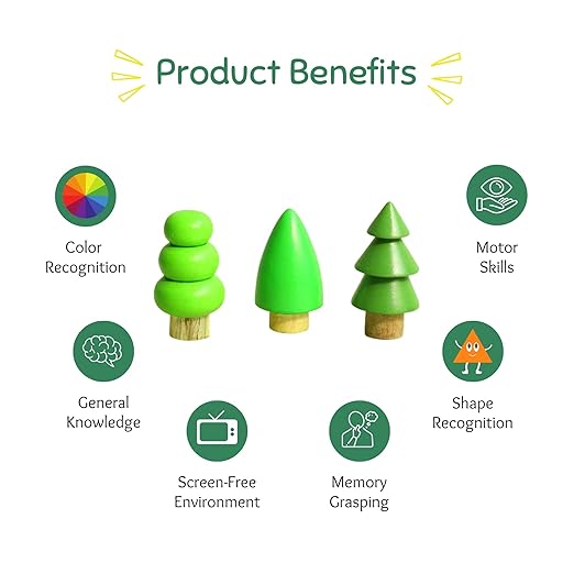 Wooden Tree (Set Of 8)