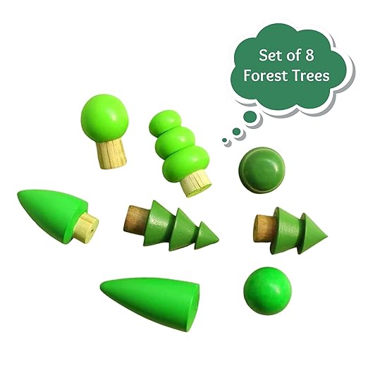 Wooden Tree (Set Of 8)