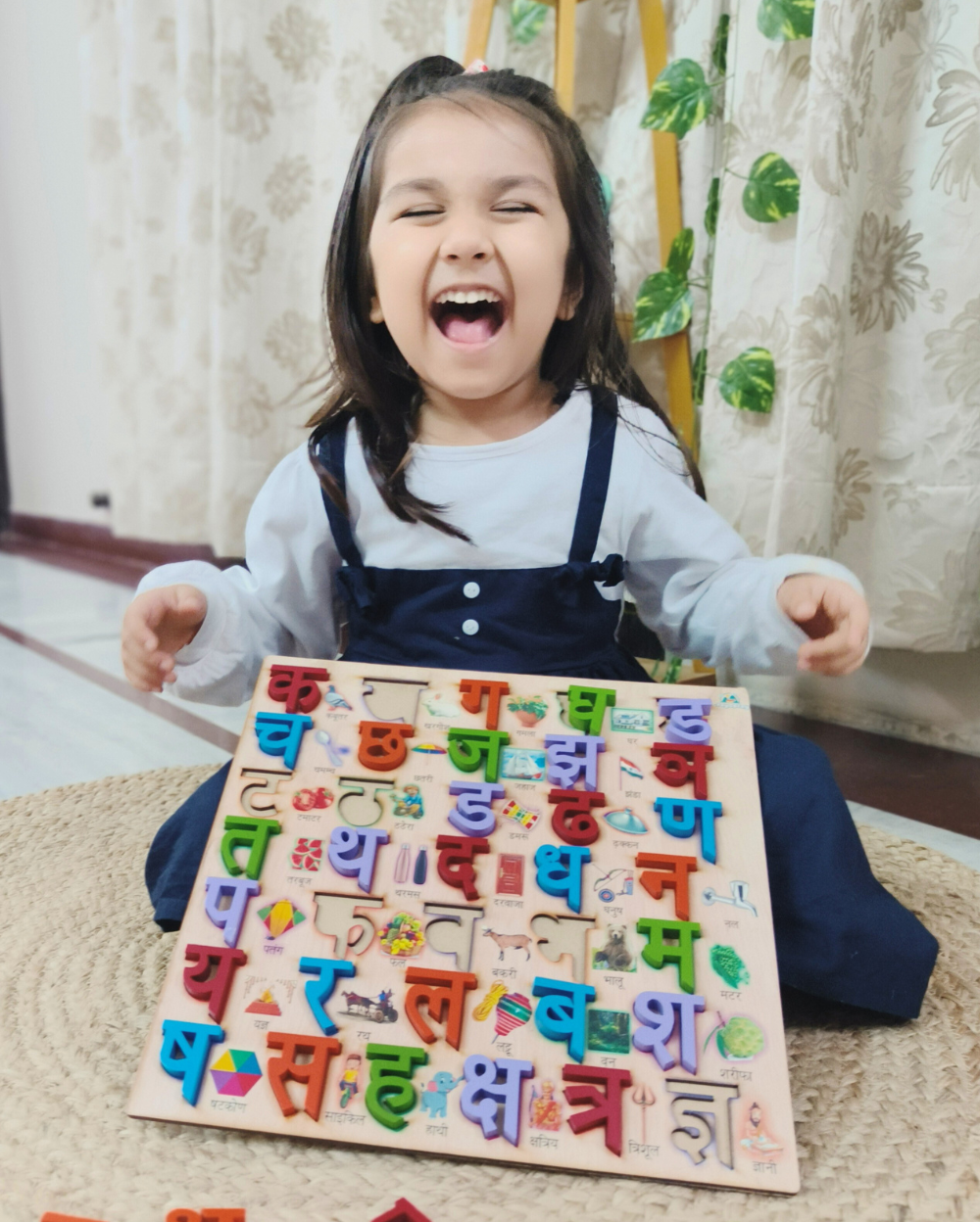 Hindi Varnamala Wooden Board Earthytweens