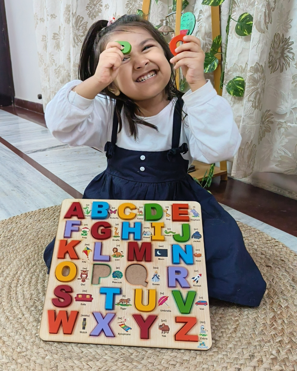 Capital Alphabet Wooden Board