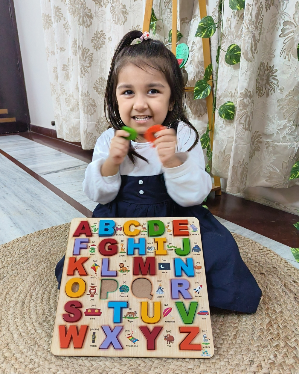 Capital Alphabet Wooden Board