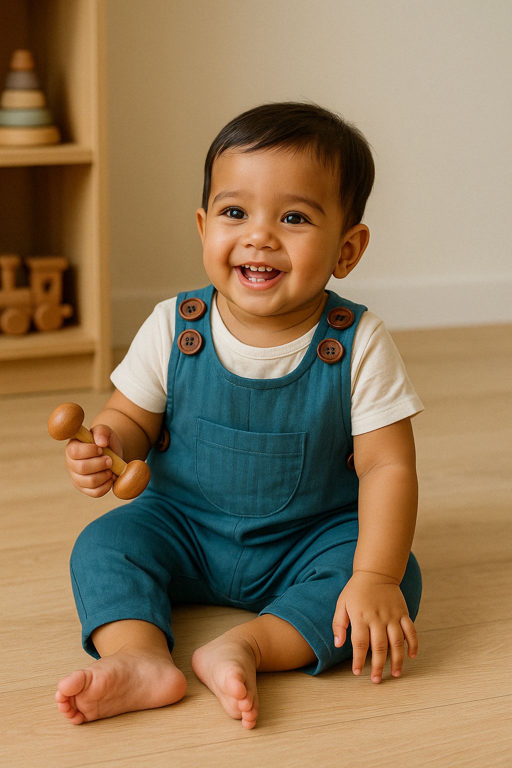 Teal Tootsie Dungaree