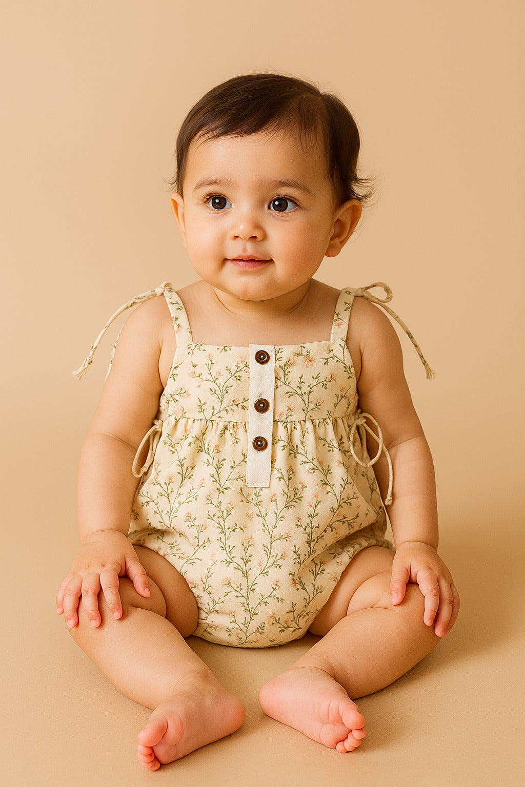 Baby Girl Onesie - Floral Print
