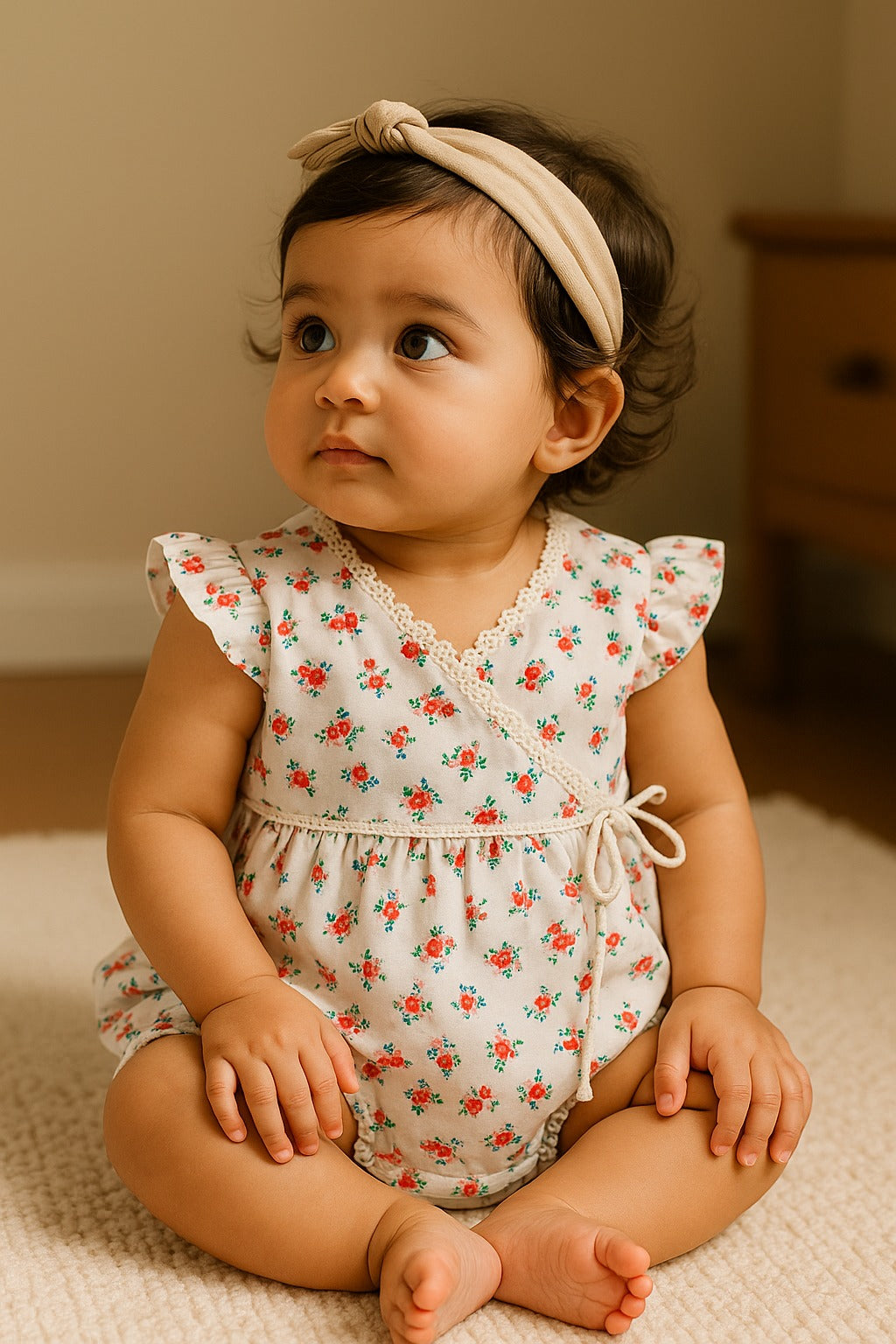Floral Flutter Onesie