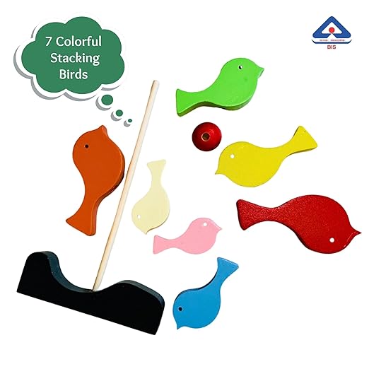 Wooden Bird Stacker