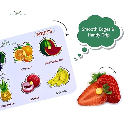 Fruits Wooden Peg Puzzle